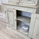 Furniture two body showcase, around 1900.