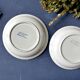 2 Old hollow plates Sarreguemines flowers faïence France