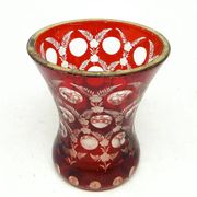 Biedermeier glass, red glass, Czechia, 19th century