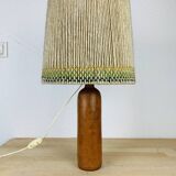 Corded stoneware lamp of wool