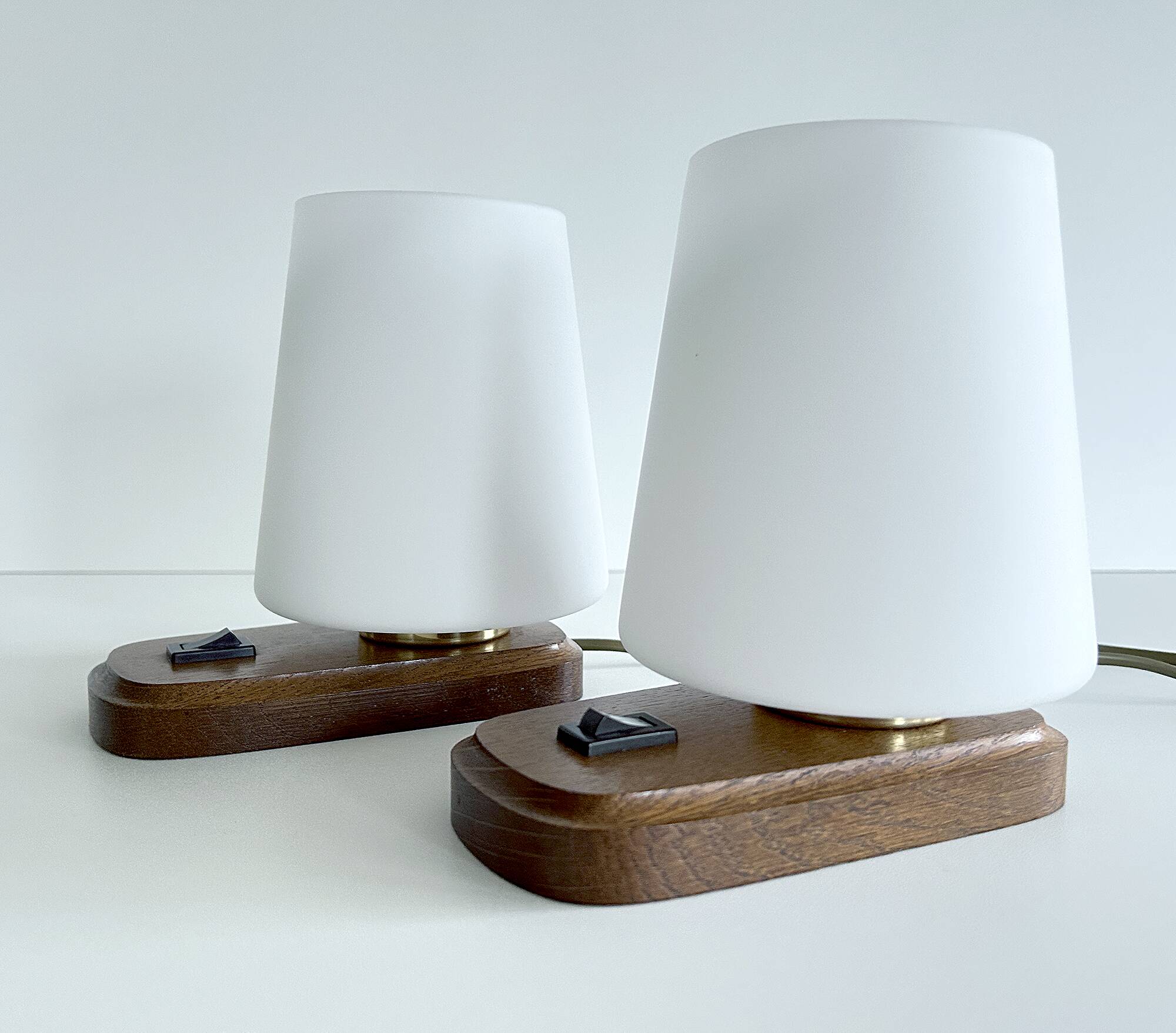 Pair of Scandinavian bedside lamps 60