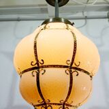 Pink Blown Glass Pendant Light