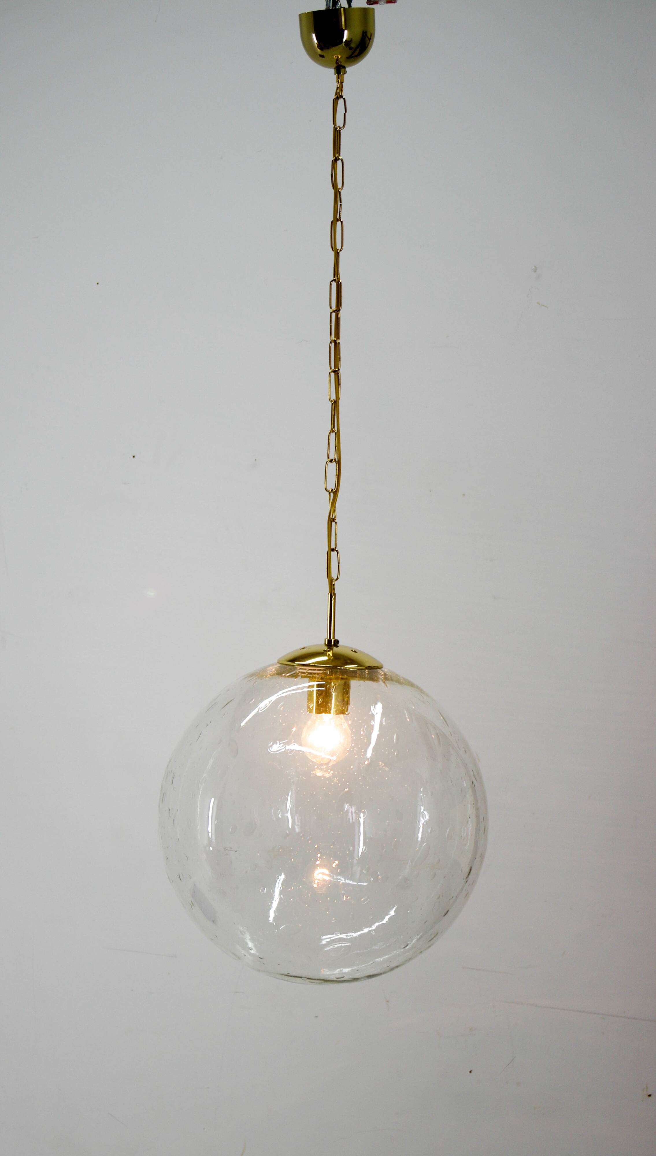 Bubble Glass Pendant by Kamenicky Senov, 1970s