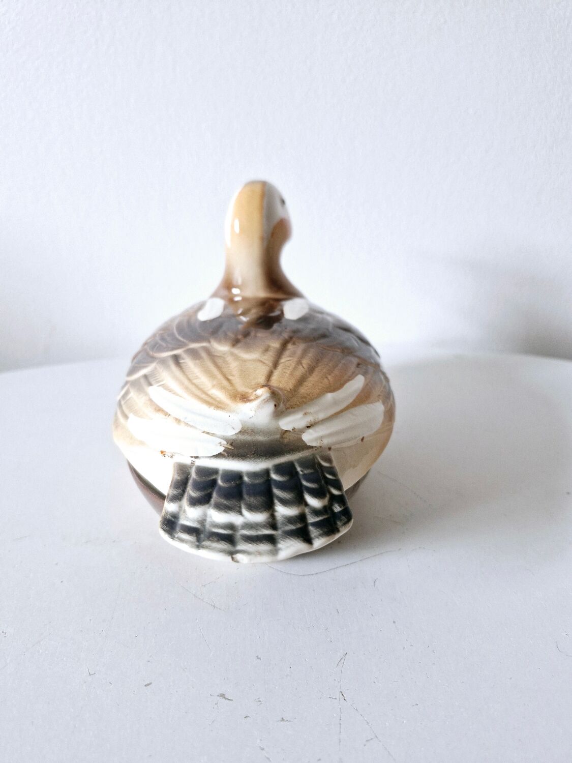 Terrine Vintage Faïence Michel Caugant Mandarin Blond France