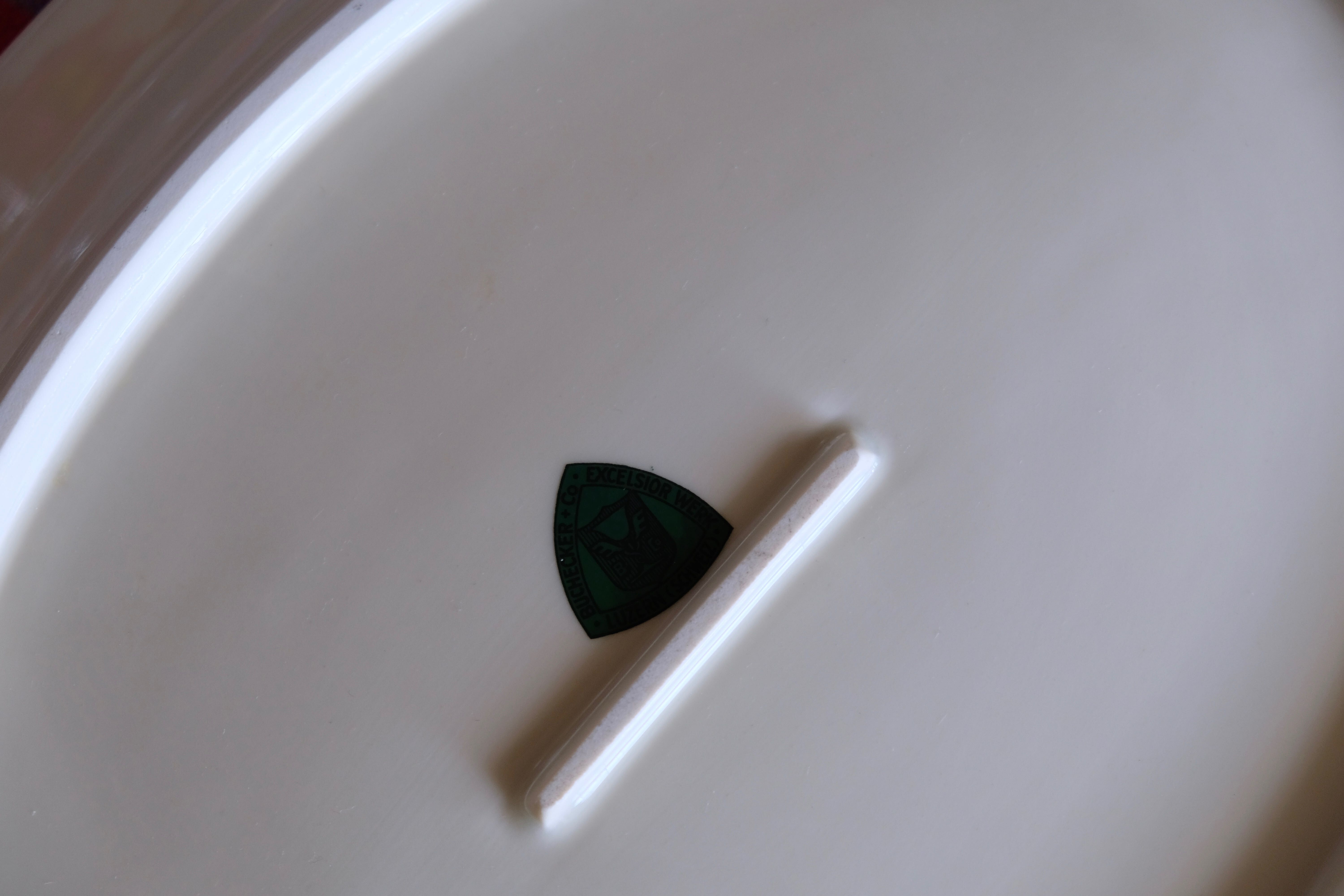 Great dishes of the hotel service "Grand Hotel Nationale" Lucerne Switzerland of the Buchecker manufacture