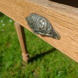 Farm table with turned legs