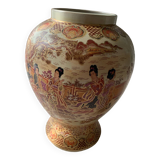 Large numbered Asian vase