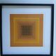 Tableau Vintage Art Optique - Victor Vasarely CTA-102 Frame 40x40cm