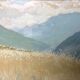 Painting by Marcelle Ladeuil born 1895 Oisans Lautaret Alpes for Wurtz