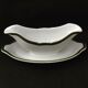 Saucière avec sous-assiette attachée antique Villeroy et Boch Boch Mettlach XIX siècle