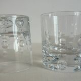 6 heavy crystal whisky glasses JG Durand