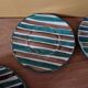 Robert Picault (1919-2000) - Série de 4 tasses et 4 sous tasses en faience