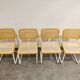 Set of 4 vintage Marcel Breuer Cesca chairs, made in italy, 1970s