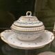 Assiette en porcelaine du Duc d’Angoulême | Motif floral Barbeaux (Bleuets)