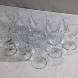 Baccarat – 12 red wine glasses in Baccarat Crystal Casino Model
