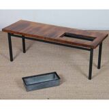 Vintage coffee table in rosewood with a planter, 1960.