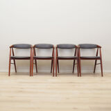 Ensemble de quatre chaises en teck, design danois, années 1960, designer: Ejner Larsen & Aksel Bender Madsen