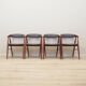 Set of four teak chairs, Danish design, 1960s, designer: Ejner Larsen & Aksel Bender Madsen