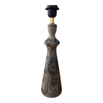 Salt stoneware lamp base signed jean-claude courjault