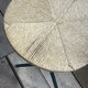 LaPalma folding chairs set of 2, dark green metal & woven cord, Italy, 1970s