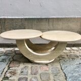 Italian travertine coffee table