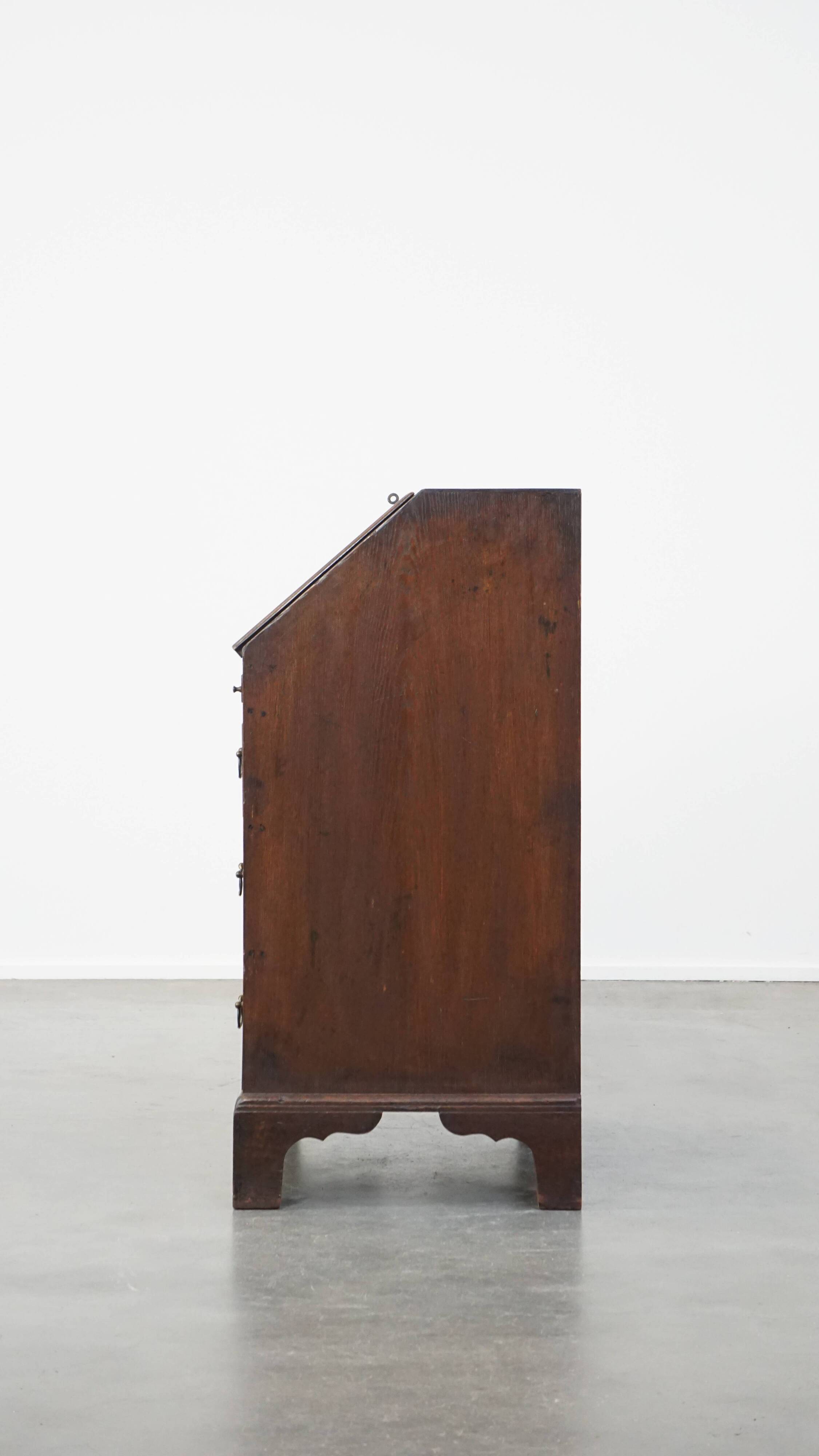 Antique subtle English secretaire from the early 19th century