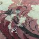 Louis XIII style table in blackened wood and tapestry