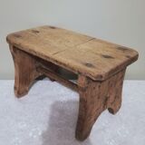 Tabouret enfant en chêne brut