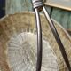 Vintage basket in silver metal