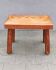 Low oak stool