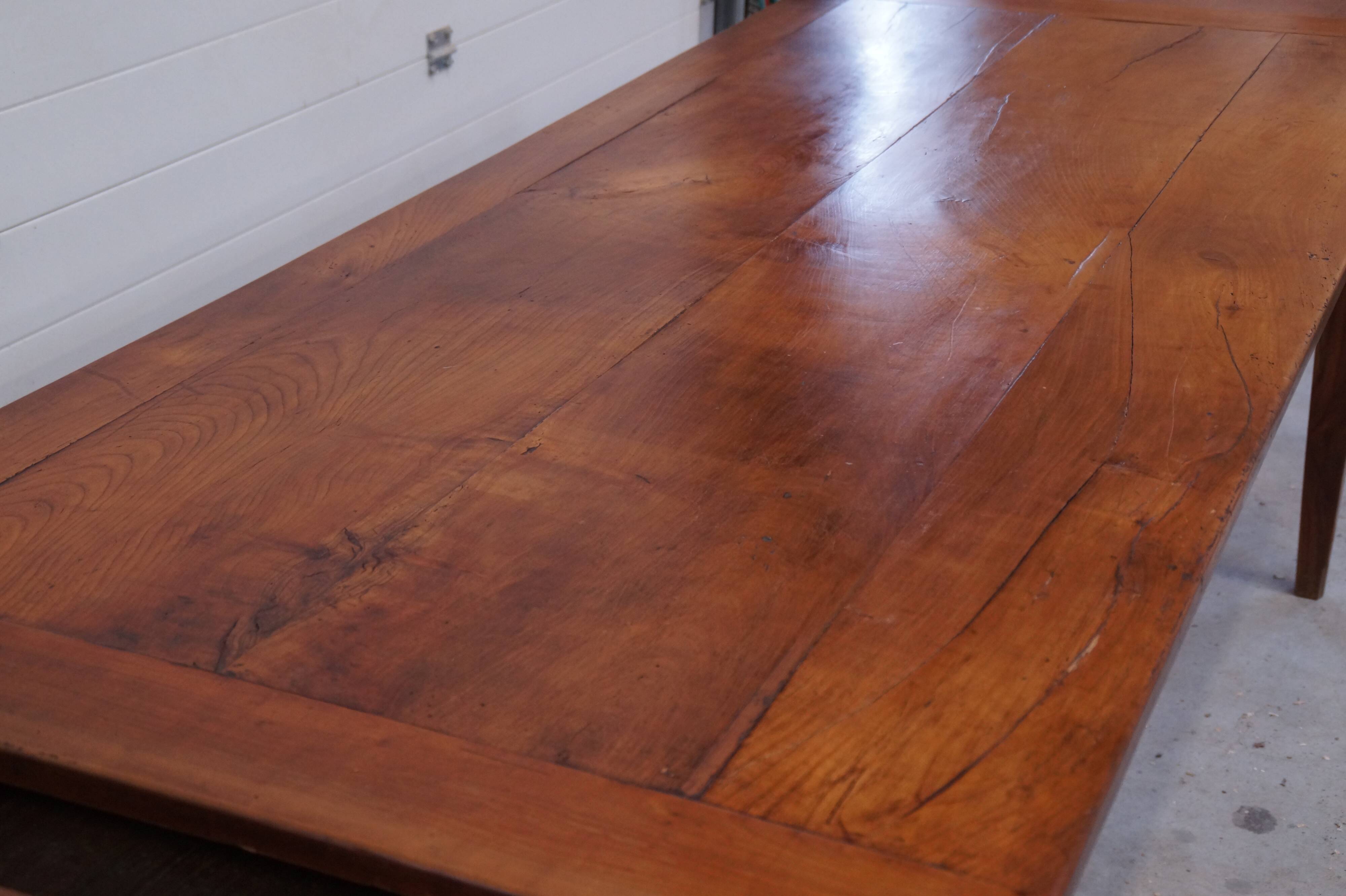 Table de ferme ancienne extensible
