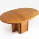 Vintage Danish Large Oval Extendable Dining Table XL 1960s