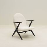 Mid-century vintage design bouclé armchair, 1960s Netherlands.