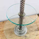 Servant in glass and silver metal palm tree