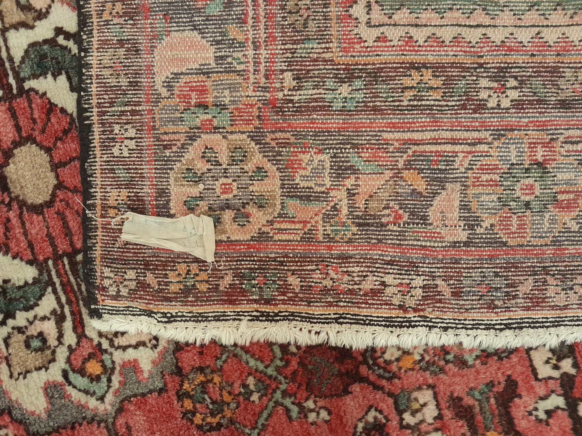Handmade husseinabad persian carpet 218x134cm