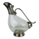 Silver-plated wine carafe jug, duck