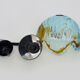 Vintage hanging lamp in blown Murano glass. 70s
