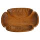 Folk Art Hand-carved Wood Bowl, Sweden 1930s