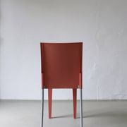 4 Kartell Coral Pink "Miss Global" Chairs by Philippe Starck | 1990s