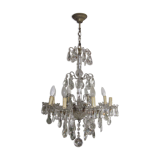 chandelier has antique pendants