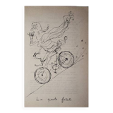 Daninos illustration from 1962 "France...La France steep"