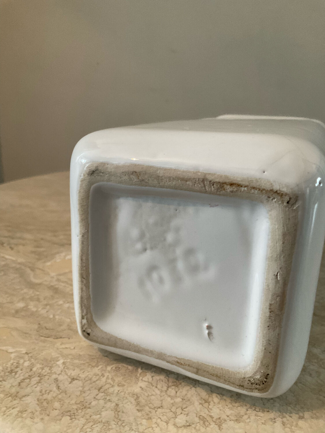 Vintage glazed ceramic vase