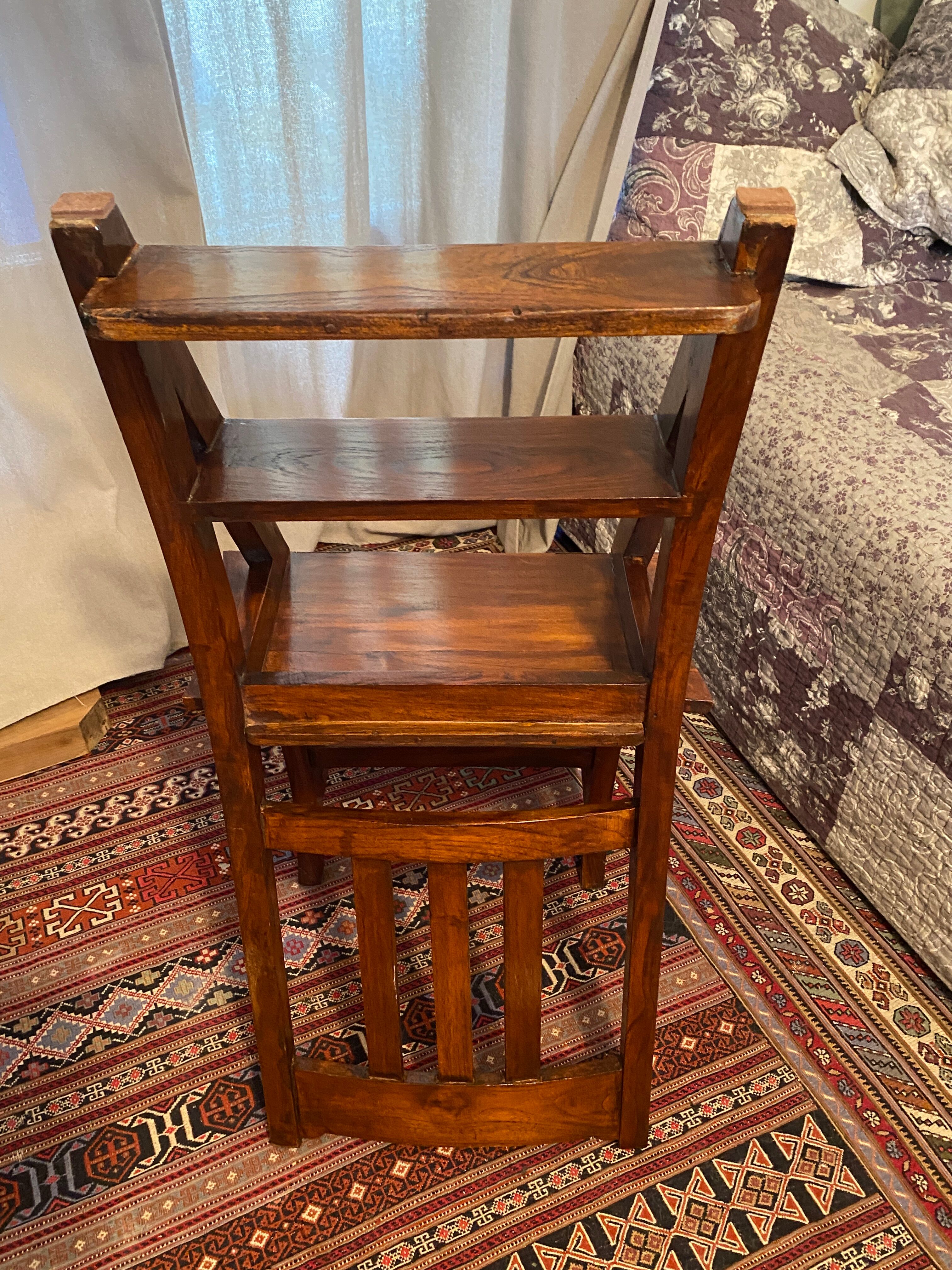 Solid wood ladder chair