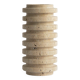 Layered travertine vase