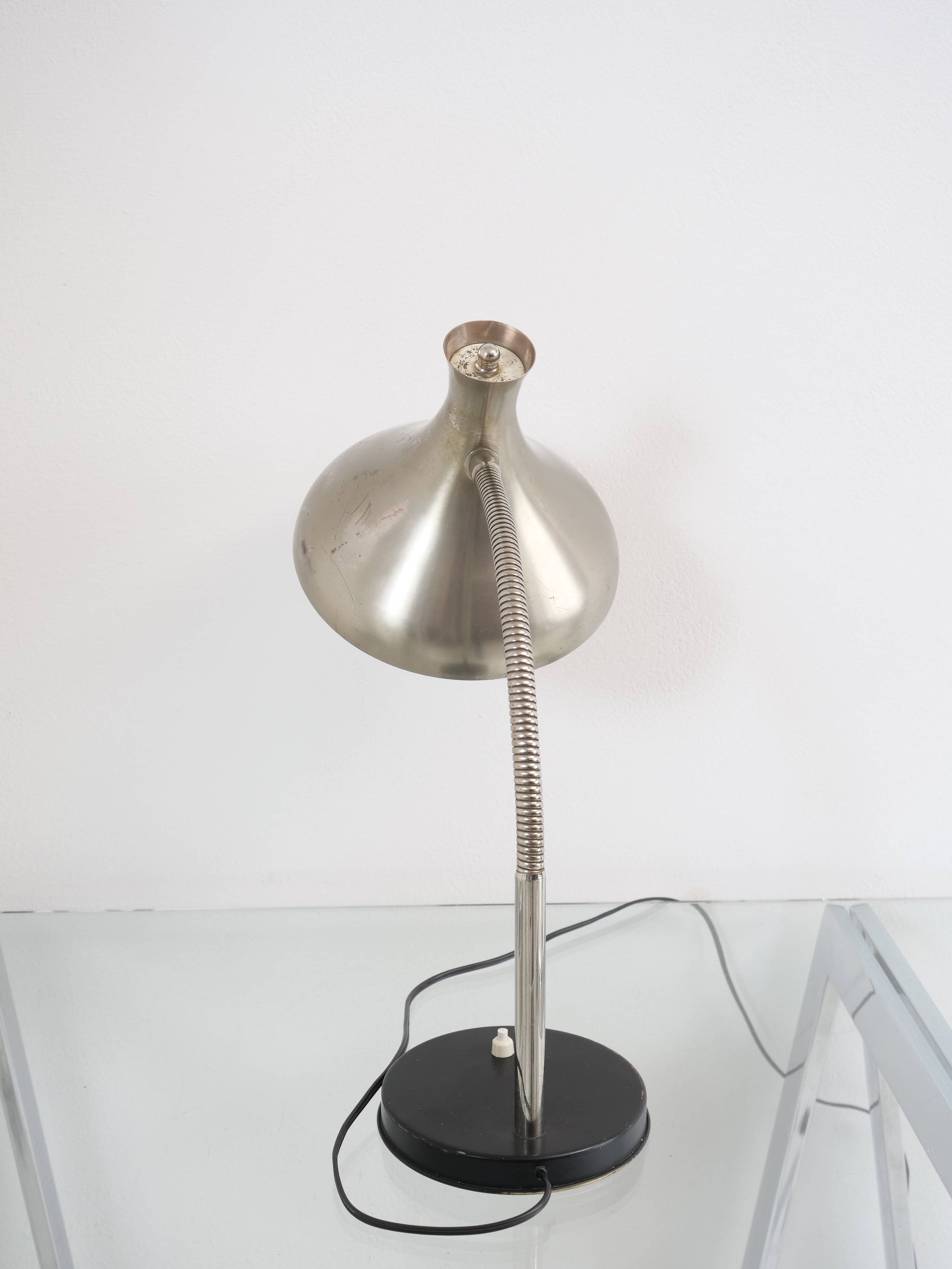 Vintage patinated diabolo lamp