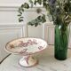 Compotier high in Terre de Fer Longwy model "Mésange" pink 1880 - XIXth