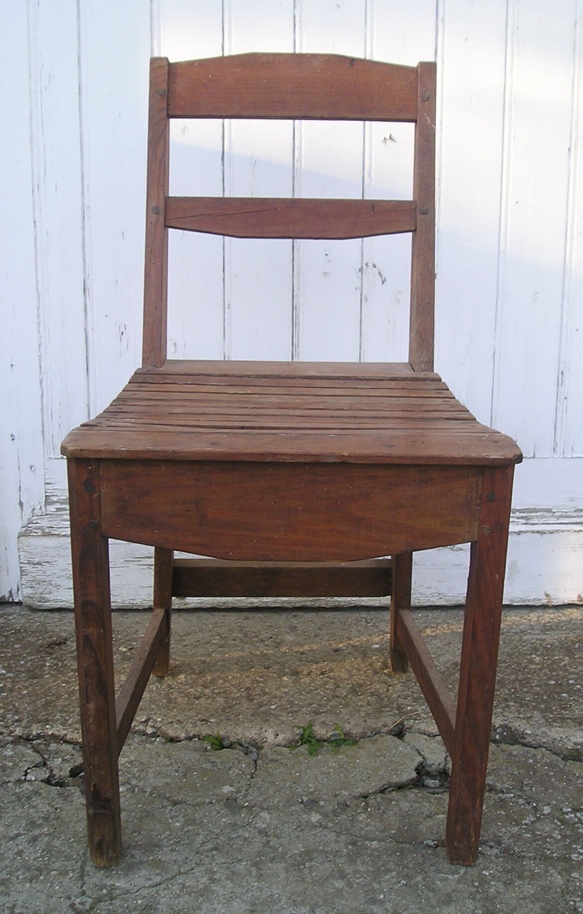 Rustic handcrafted wooden chair