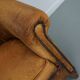 Fauteuil Club Vintage en Cuir Couleur Cognac, Pays-Bas