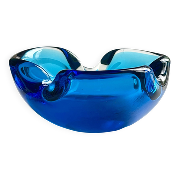Murano Sommerso blue catchall 1970.