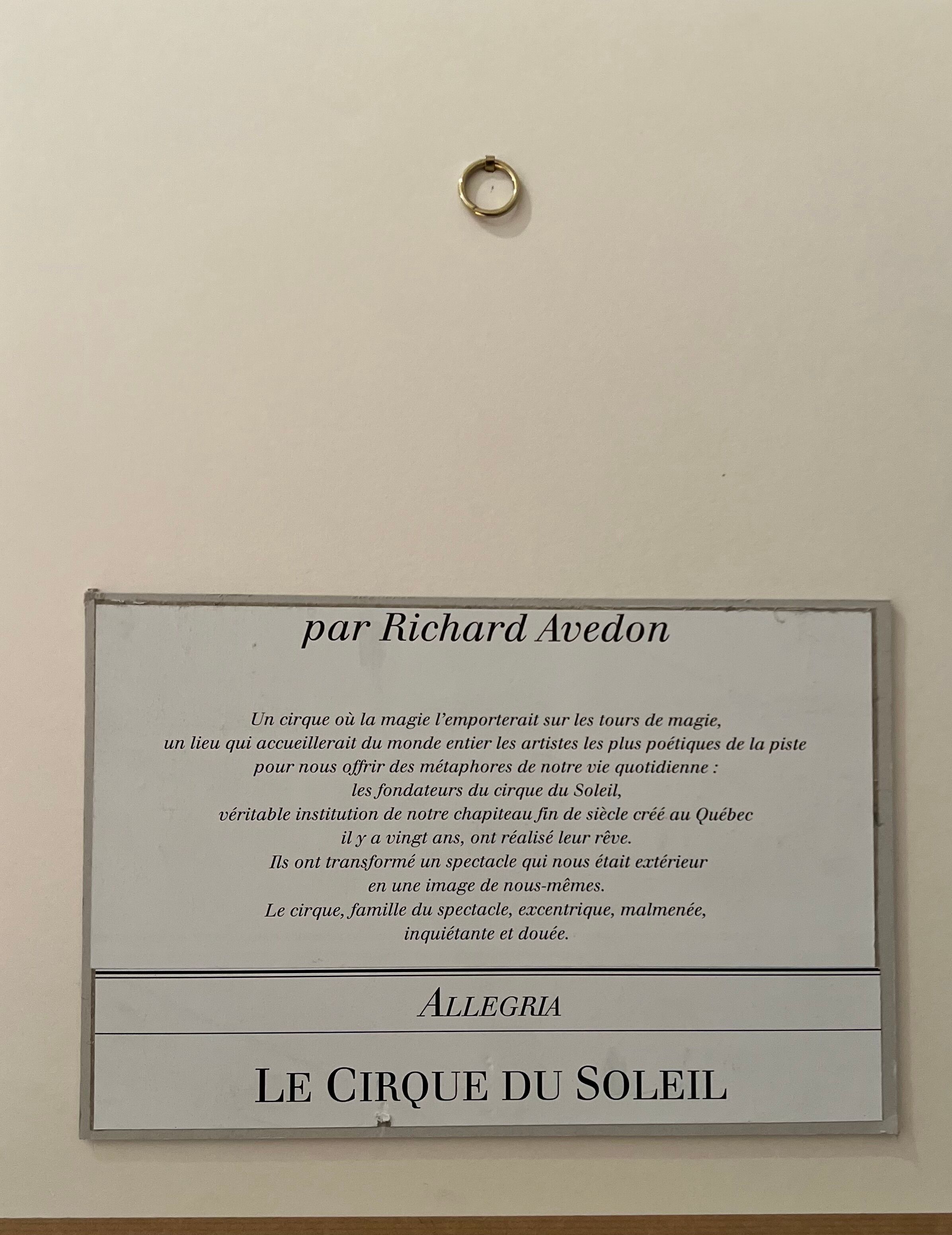 Cirque du soleil richard avedon